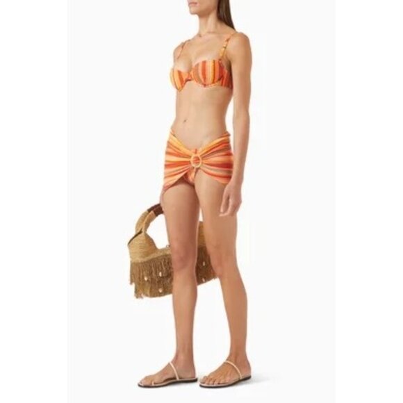 MONDAY Swimwear Jamaica Sarong in Sardinia Stripe - Picture 2 of 5